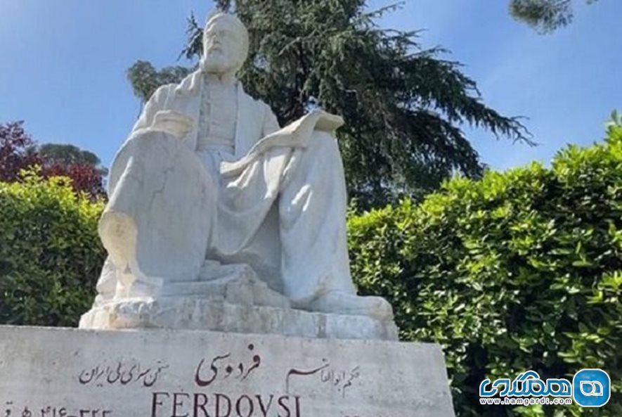 مجسمه فردوسی در ایتالیا پاکسازی و مرمت شد