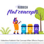 پروژه آماده افترافکت زباله کانسپت فلت – Videohive Rubbish Flat Concept After Effects Project